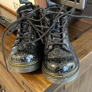 Rare Patent Glitter Toddler Dr Martens! Barely used.